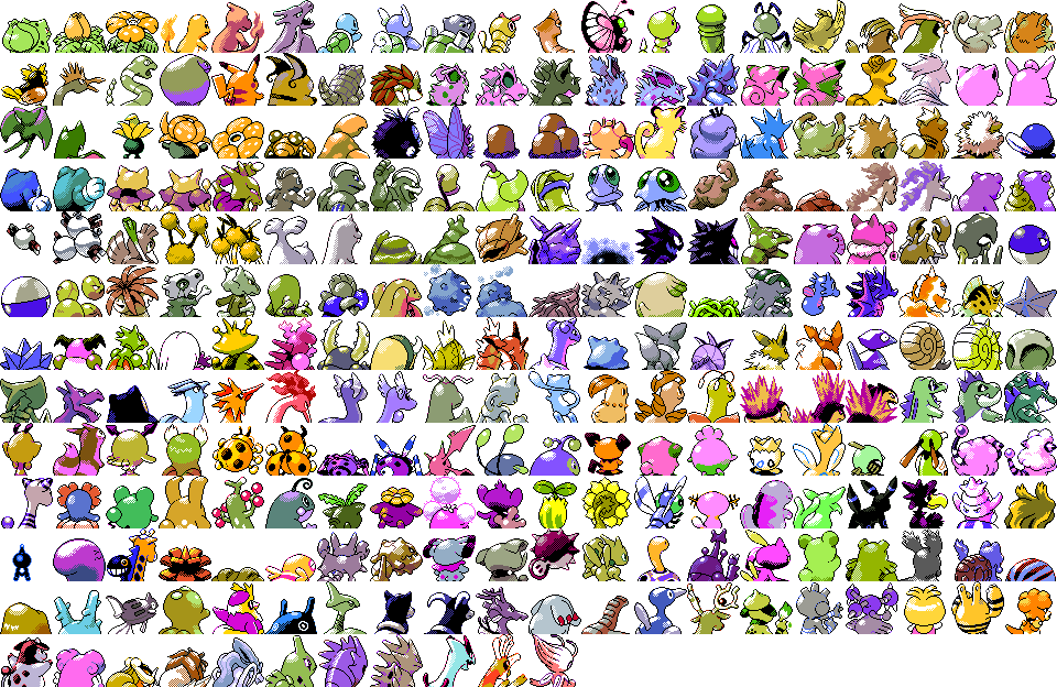 Shiny - Pokemon Back Sprites (1024x640), Png Download