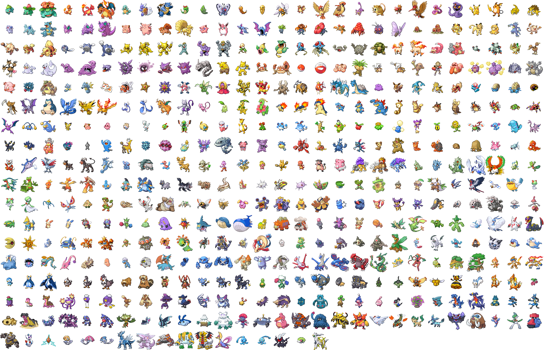 Galería de sprites de Mew, Base de datos Pokémon in 2023