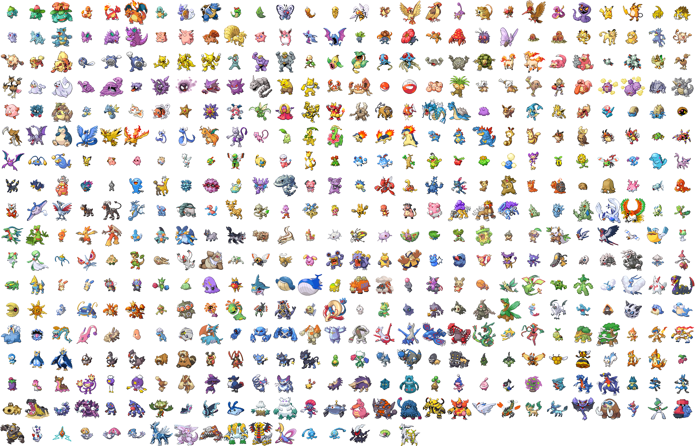 PokéSprite - Index