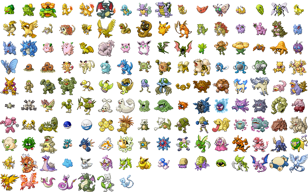 Pokemon Leaf Green Chart