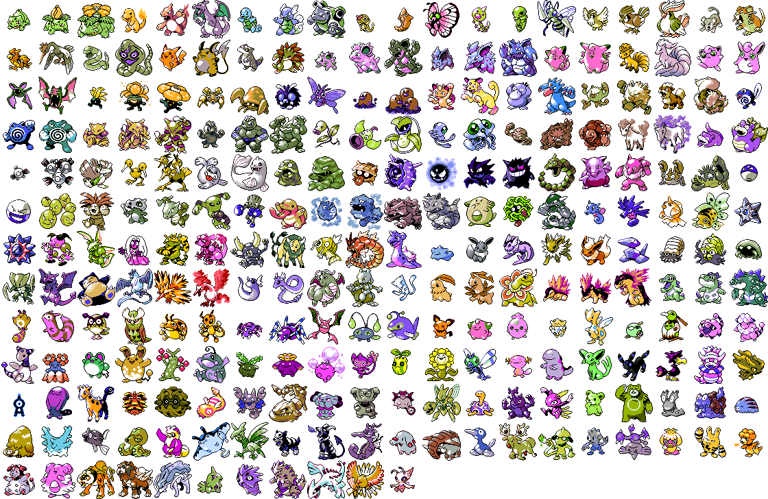 Pokémon Shiny-dex (list of shiny sprites)