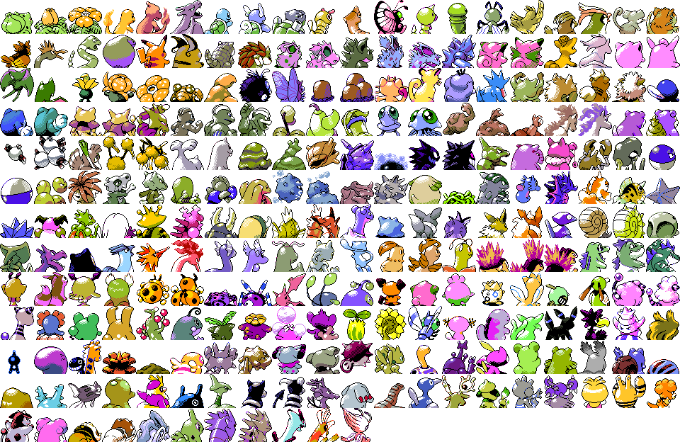 Pokémons de Água em pixels - Desenho de arc4n1n3_m1l_gr4u - Gartic