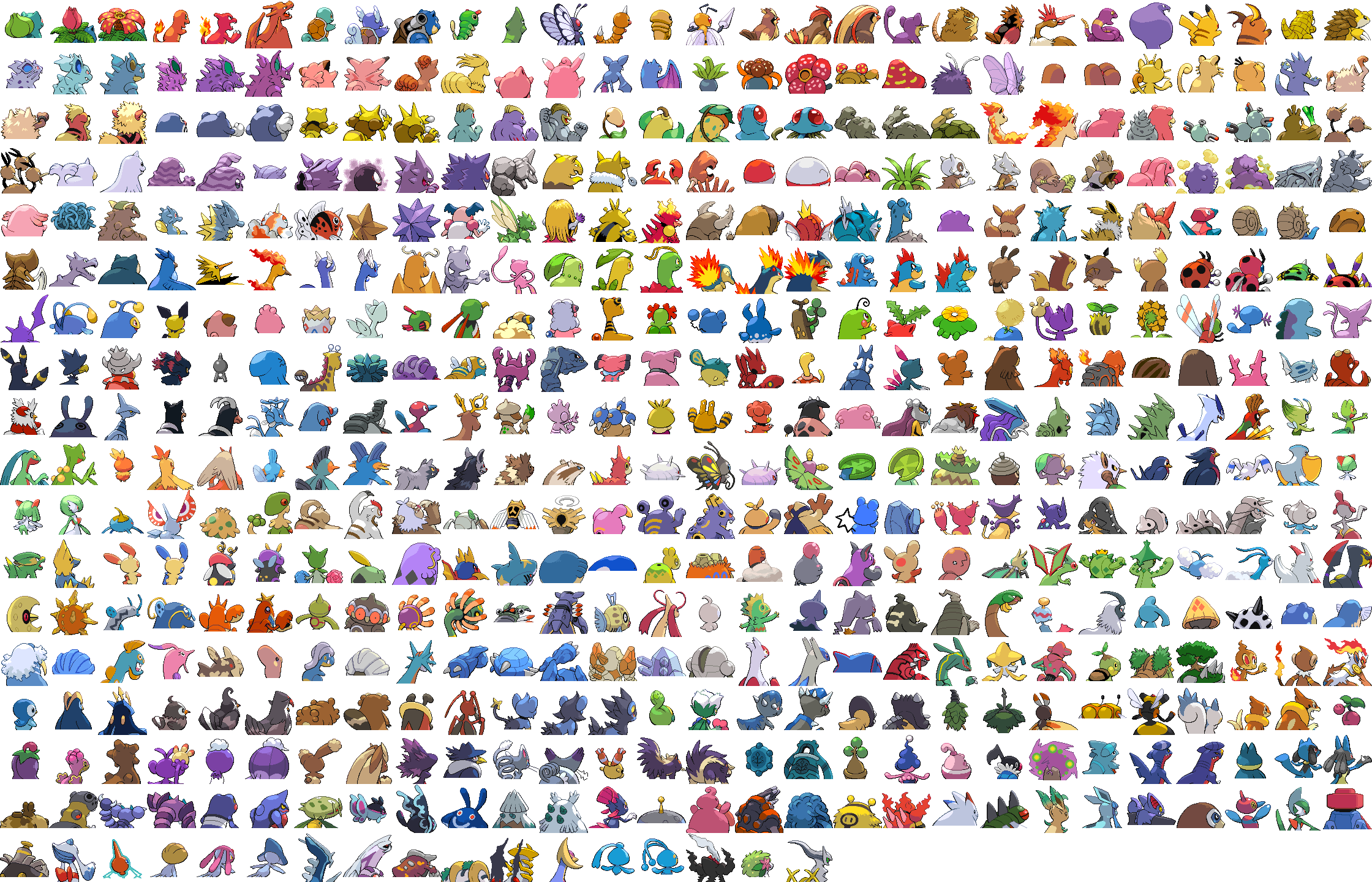 Pokemon, Pokemon sprites, Link art