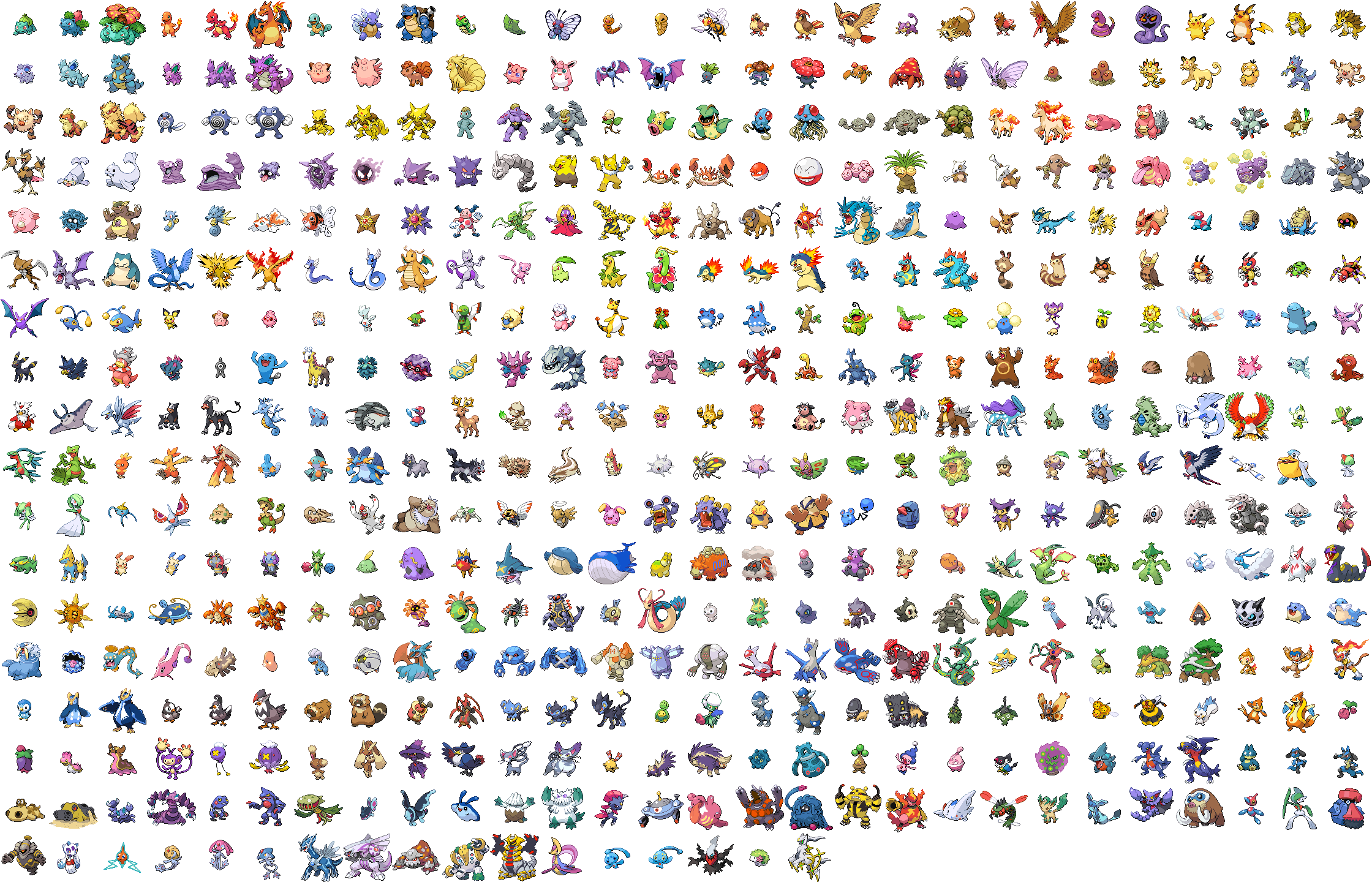Heartgold Soulsilver Back Shiny - Pokemon Pokedex All 649, HD Png Download  - 2240x1440(#1077334) - PngFind