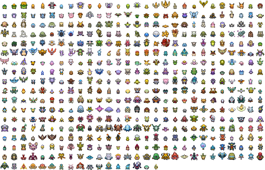 SpriteDex: Animated Sprites (back) Generation VI [Shiny]