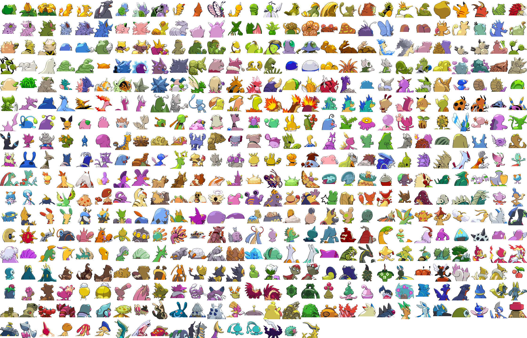 Shiny pokemon lulz  Pokemon sprites, Imagens de pokemon, Pokemon pokedex