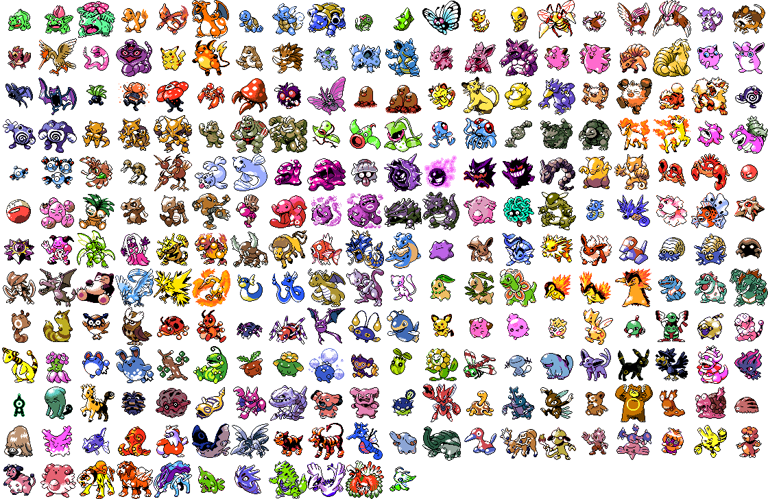 original 150 pokemon names and pictures