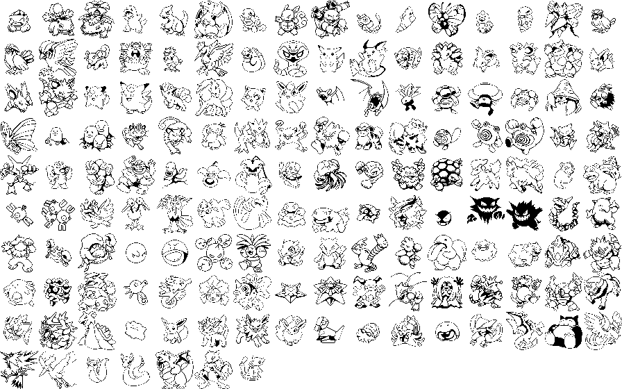 All Pokemon Black & White Animated Sprites: Starters 